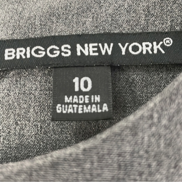 Briggs New York Women's Gray Sleeveless Knee-length Sheath Office Dress. Size 10 - Picture 4 of 5